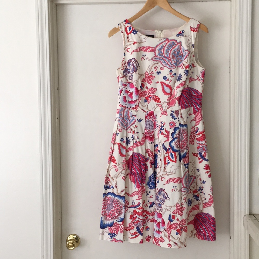 Talbots Japanese Harmony Fit and Flare Dress